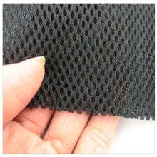 供应220克黑色三明治网布现货仅售5.7元/码3D弹力三明治网