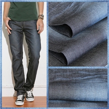 龙谊专供浙江丝光牛仔面料，斜纹竹节牛仔布全棉弹力牛仔