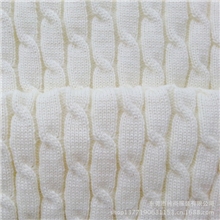 直供东莞新品粗细毛线布面料8字花毛线针织布料