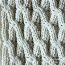 粗纺晴纶面料立体感绞花布鞋材面料箱包布