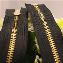 厂家销售黄铜5#金属开尾拉链搭配高档装饰拉链头支持拉头定制