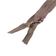 专业生产浅金5#金属开尾拉链装电镀拉头配锌合金拉片