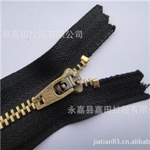 3#拉链4号拉链牛仔裤黄铜金色铜拉链金属拉链