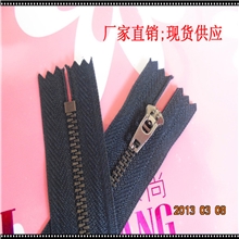 温州拉链厂批发4#金属拉链牛仔裤拉链弹簧头