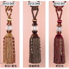 [柯桥花边世界]家家四君子窗帘流苏水晶太子挂球绑带配件