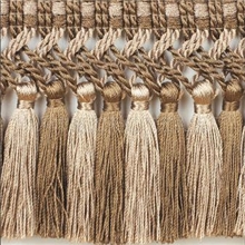 供应排须窗帘花边流苏珠边滚绳子穗头珠串