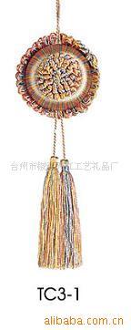 供应窗帘流苏花边排须珠边滚绳珠串檀香扇子吊穗人造丝