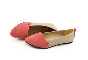 春秋款韩版女生平底浅口单鞋三色工作鞋简单护士拼色女鞋批发