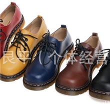 复古经典牛皮真皮马丁鞋休闲皮鞋女鞋子秋季单鞋招商代理L118