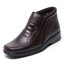 休闲商务新款男士棉鞋批发男式棉鞋PU皮棉鞋高帮男式棉鞋