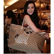 范冰冰同款女包帆布包狗仔包娇蕉包女韩版休闲女包包2033