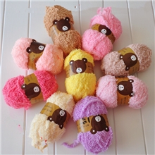 雪尼尔小三股毛巾线超柔软不掉毛毛线批发编织围巾线宝宝绒