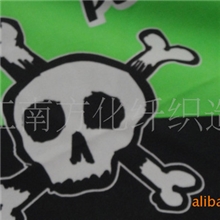 供应斜纹印花桃皮绒，沙滩裤面料