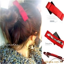 大CVIVI呛口小辣椒同款红色蝴蝶结发夹F0008