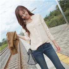 2013秋季新款韩版衬衫立领长袖衬衫