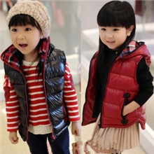 秋款新款2013韩版女童漆皮棉背心童背心童上衣批发童秋装