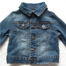外贸童装牛仔衫儿童牛仔外套H&M2013秋冬儿童牛仔衫