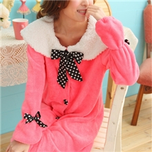 外贸冬季女士珊瑚绒家居服长袖女生睡衣厂家直销批发免费代理