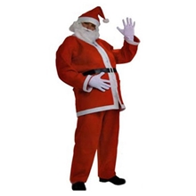 厂家直销圣诞老人服高档密丝绒圣诞服