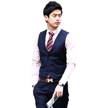 热卖男士马甲背心男士韩版时尚休闲修身马夹男西装马甲西背