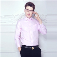 2013新款海澜之家剪标男士结婚衬衫粉色正装涤棉混纺修身商务