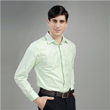 秋季长袖衬衫批发纯色高棉衬衣免烫商务男士衬衫高档正装首选