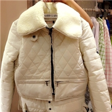 2013年冬季新款款小时代顾里同款棉衣短款毛领修身短棉衣批发