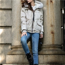 厂家直销冬新款短款军工羽绒服外套韩版羽绒服批发