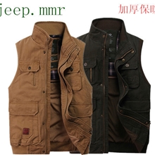 jeep.mmr吉普马甲男装新款钓鱼摄影马夹工装多袋马甲背心8260