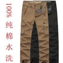 多袋裤男休闲裤jeep.mmr男士纯棉吉普男式工装裤厚款长裤A207
