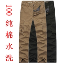2013新款男休闲裤jeep.mmr纯棉宽松多口袋工装裤加厚款长裤A1202