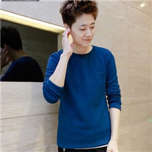 批发大码男装加绒长袖t恤男套头T恤男士圆领t恤t恤男V02