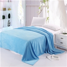 厂家直销珊瑚绒纯色毛毯素色法莱绒毛毯空调毯毯子批发团购