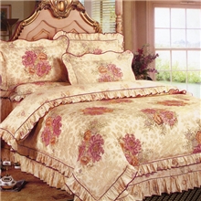 四件套床裙夹棉加厚全棉斜纹床上用品床罩内笠式一件代发淘宝加盟