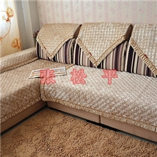 新款推荐米黄绸边钻石绒沙发垫坐垫沙发巾欧式风格高档工厂直批