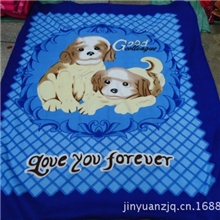 【厂家直销】拉毛绒双面绒平网印花拉毛绒