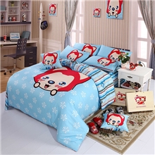 高支高密133*72活性印花新款爆款阿狸四件套一件代发