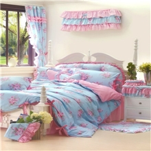 全棉纯棉四件套家纺韩版公主田园淑女四件套韩国丽人特价