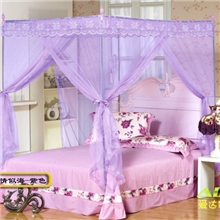 【特价促销】豪华宫廷蚊帐不锈钢加粗加高三开门落地蚊帐厂家直销