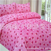 厂家低价批发优质加厚磨毛布桃皮绒四件套泡泡棉钻石绒套件