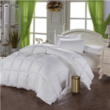 全棉高支防羽白鸭绒被纯棉羽绒被秋冬被南通床上用品厂家批发