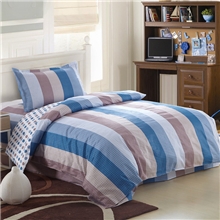 全棉斜纹床上用品三件套纯棉宿舍儿童单人被套家纺批发代理