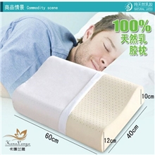 【厂家正品】竹纤维枕套+内套清凉透气60*40cm纯天然乳胶枕