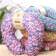竹森源U型竹炭颈椎枕田园碎花系列午睡旅行必备保健枕TZ203