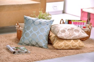 【虎鱼】靠垫欧式简约飘窗/沙发/办公室家居抱枕圆圈坐垫不含芯