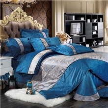 心永恒家纺床上用品活性天鹅绒提花四件套加厚保暖似水伊人