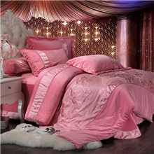 心永恒家纺床上用品天鹅绒提花四件套加厚保暖超柔婉约动人