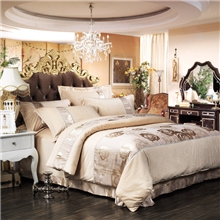 心永恒家纺床上用品天鹅绒提花四件套加厚保暖超柔沁馨古韵