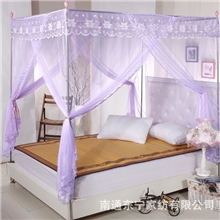 特价包邮宫廷蚊帐公主三开门加高方顶单双人不锈钢支架落地式蚊账