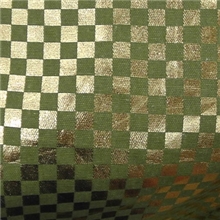 全新棉布、全涤布、数码转印烫印彩金、方形图案、